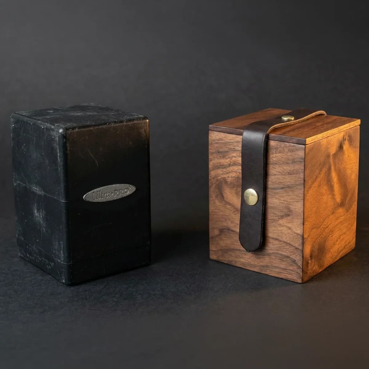 Handcrafted wooden deck box vs plastic deck box, quality comparison side by side